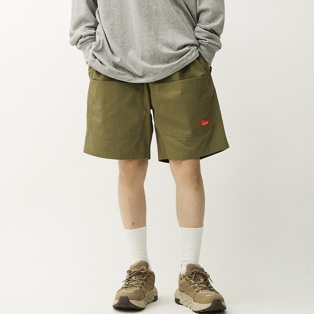 [クックマン]Chef Pants Short Front Pocket Ripstop